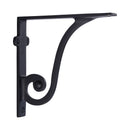 Heritage Brass Ornate Shelf Bracket 6'' x 5'' Matt Black finish - BR2170 6-BKMT