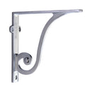 Heritage Brass Ornate Shelf Bracket 6'' x 5'' Satin Chrome finish - BR2170 6-SC