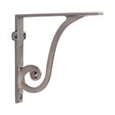 Heritage Brass Ornate Shelf Bracket 6'' x 5'' Satin Nickel finish - BR2170 6-SN