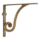 Heritage Brass Ornate Shelf Bracket 8'' x 6.5'' Antique Brass finish - BR2170 8-AT