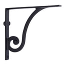 Heritage Brass Ornate Shelf Bracket 8'' x 6.5'' Matt Black finish - BR2170 8-BKMT