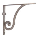Heritage Brass Ornate Shelf Bracket 8'' x 6.5'' Satin Nickel finish - BR2170 8-SN