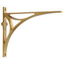 Heritage Brass Bridge Shelf Bracket 10'' x 8'' Satin Brass finish - BR2190 10-SB