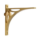 Heritage Brass Bridge Shelf Bracket 6'' x 5'' Satin Brass finish - BR2190 6-SB