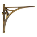 Heritage Brass Bridge Shelf Bracket 8'' x 6.5'' Antique Brass finish - BR2190 8-AT
