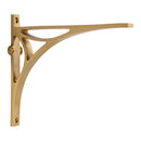 Heritage Brass Bridge Shelf Bracket 8'' x 6.5'' Satin Brass finish - BR2190 8-SB