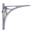Heritage Brass Bridge Shelf Bracket 8'' x 6.5'' Satin Chrome finish - BR2190 8-SC