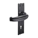 Spira Brass - Charlbury Lever Lock Handles - Black - BR4006 - Choice Handles