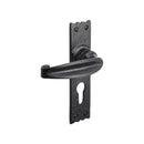 Spira Brass - Charlbury Lever Euro Cylinder Handles - Black - BR4007 - Choice Handles