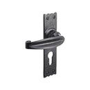 Spira Brass - Charlbury Lever Euro Cylinder Handles - Black - BR4007 - Choice Handles