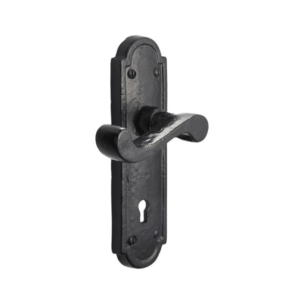 Spira Brass - Laverton Lever Lock Handles - Black - BR4021 - Choice Handles