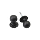 Spira Brass - Ball Rim/Mortice Door Knob - Black - BR4301 - Choice Handles