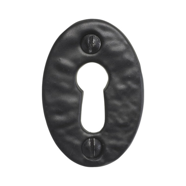 Spira Brass - Oval Open Escutcheon - Black - BR4355 - Choice Handles