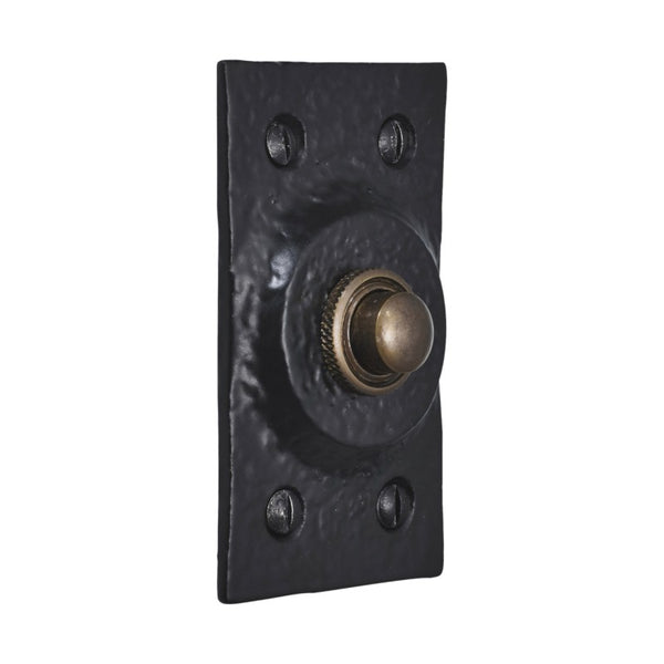 Spira Brass - Rectangular Door Bell Push - Black - BR4362 - Choice Handles