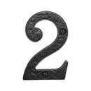 Spira Brass - Door Numerals (Number 2) - Black - BR43662 - Choice Handles