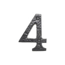Spira Brass - Door Numerals (Number 4) - Black - BR43664 - Choice Handles