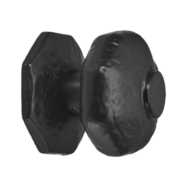 Spira Brass - Octagonal Centre Door Knob - Black - BR4370 - Choice Handles