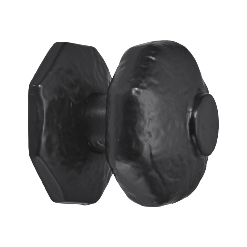 Spira Brass - Octagonal Centre Door Knob - Black - BR4370 - Choice Handles