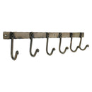 Spira Brass - Iron Coat Hook Plain 6 leg - Antique - BR605LANT - Choice Handles