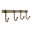 Spira Brass - Iron Coat Hook Plain 4 leg - Antique - BR605SANT - Choice Handles