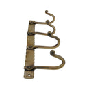 Spira Brass - Iron Coat Hook Plain 4 leg - Antique - BR605SANT - Choice Handles