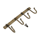 Spira Brass - Iron Coat Hook Plain 4 leg - Antique - BR605SANT - Choice Handles