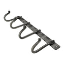 Spira Brass - Iron Coat Hook Plain 4 leg - Pewter - BR605SPEW - Choice Handles
