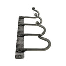 Spira Brass - Iron Coat Hook Plain 4 leg - Pewter - BR605SPEW - Choice Handles