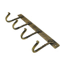 Spira Brass - Iron Coat Hook Twisted 4 leg - Antique - BR606SANT - Choice Handles