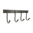 Spira Brass - Iron Coat hook Twisted 4 leg - Pewter - BR606SPEW - Choice Handles