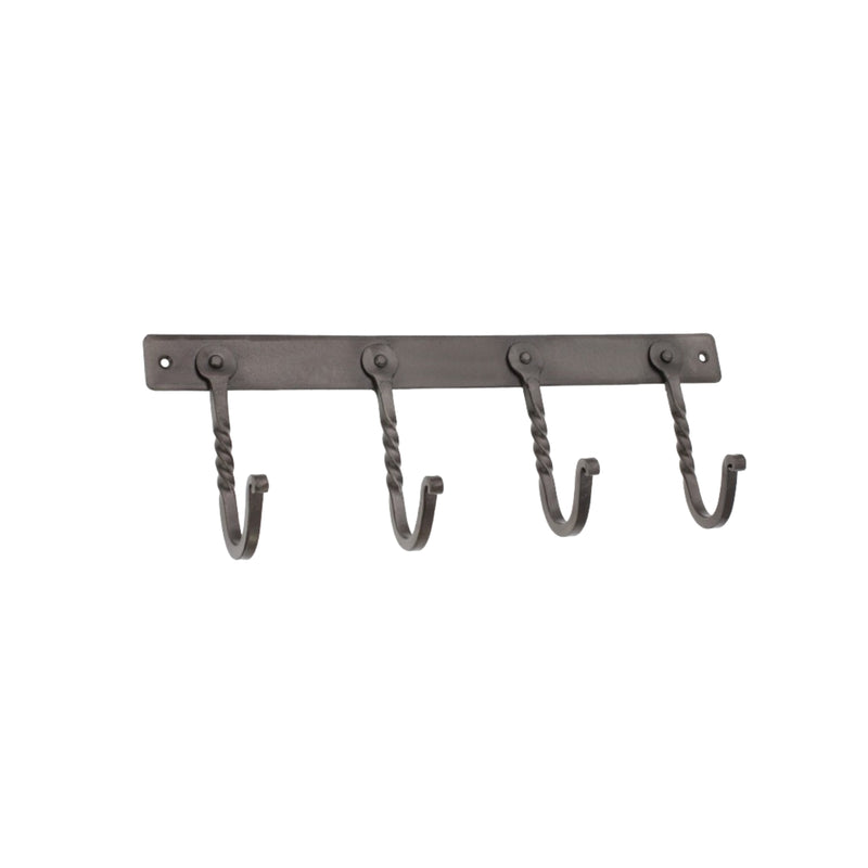 Spira Brass - Iron Coat hook Twisted 4 leg - Pewter - BR606SPEW - Choice Handles
