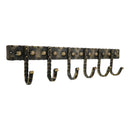 Spira Brass - Iron Coat Hook Dotted 6 leg - Antique - BR610LANT - Choice Handles