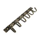 Spira Brass - Iron Coat Hook Dotted 6 leg - Antique - BR610LANT - Choice Handles