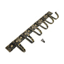 Spira Brass - Iron Coat Hook Dotted 6 leg - Antique - BR610LANT - Choice Handles