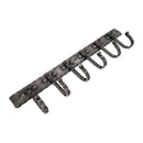 Spira Brass - Iron Coat Hook Dotted 6 leg - Pewter - BR610LPEW - Choice Handles