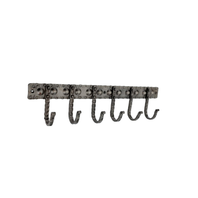 Spira Brass - Iron Coat Hook Dotted 6 leg - Pewter - BR610LPEW