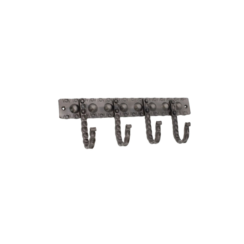 Spira Brass - Iron Coat Hook Dotted 4 leg - Pewter - BR610SPEW
