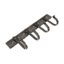 Spira Brass - Iron Coat Hook Dotted 4 leg - Pewter - BR610SPEW - Choice Handles