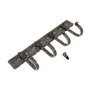 Spira Brass - Iron Coat Hook Dotted 4 leg - Pewter - BR610SPEW - Choice Handles
