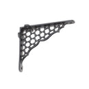 Spira Brass - Honeycomb Shelf Bracket Black (Sold in Pairs) - BR701BLK - Choice Handles