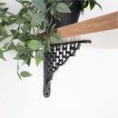 Spira Brass - Honeycomb Shelf Bracket Black (Sold in Pairs) - BR701BLK - Choice Handles