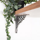 Spira Brass - Honeycomb Shelf Bracket Pewter (Sold in Pairs) - BR701PEW - Choice Handles