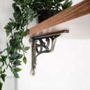Spira Brass - Edwardian Scroll Shelf Bracket Matt Antique (Sold in Pairs) - BR702MANT - Choice Handles