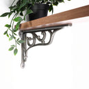 Spira Brass - Edwardian Scroll Shelf Bracket Pewter (Sold in Pairs) - BR702PEW - Choice Handles
