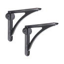 Spira Brass - Victorian Ironbridge Shelf Bracket Black (Sold in Pairs) - BR703BLK - Choice Handles