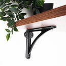 Spira Brass - Victorian Ironbridge Shelf Bracket Black (Sold in Pairs) - BR703BLK - Choice Handles