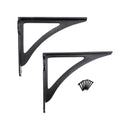 Spira Brass - Victorian Ironbridge Shelf Bracket Black (Sold in Pairs) - BR703BLK - Choice Handles