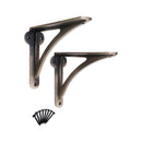 Spira Brass - Victorian Ironbridge Shelf Bracket Matt Antique (Sold in Pairs) - BR703MANT - Choice Handles