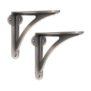 Spira Brass - Victorian Ironbridge Shelf Bracket Pewter (Sold in Pairs) - BR703PEW - Choice Handles