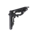 Spira Brass - Apple Shelf Bracket Black (Sold in Pairs) - BR704BLK - Choice Handles